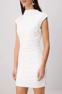 TRENDYOLMİLLA Ecru Plain Short / Mini Weaving Dress - Image 3