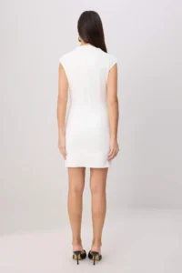 TRENDYOLMİLLA Ecru Plain Short / Mini Weaving Dress - Image 4