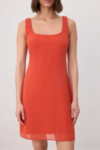 TRENDYOLMİLLA Pomegranate Blossom Mini Siphon Lined Weaving Dress - Image 3