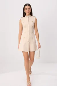 TRENDYOLMİLLA Stone Accessory Detailed Short / Mini Weaving Dress