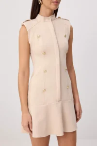 TRENDYOLMİLLA Stone Accessory Detailed Short / Mini Weaving Dress - Image 3