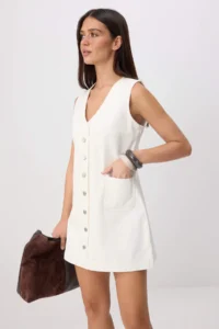 TRENDYOLMİLLA WHITE DENIM Dress - Image 2