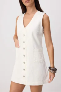 TRENDYOLMİLLA WHITE DENIM Dress - Image 3