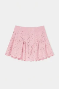 TRENDYOLMİLLA Dusty ROSE Inside OF shorts Mini embroidery Skirt - Image 4