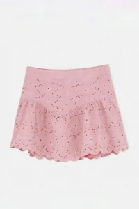 TRENDYOLMİLLA Dusty ROSE Inside OF shorts Mini embroidery Skirt - Image 7