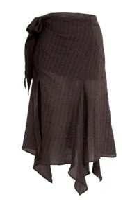 Siedres x Trendyolmilla Brown Double breasted Kapama Skirt - Image 5
