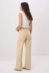 TRENDYOLMİLLA Beige SOFT Tencel Blended High Waist Wide Leg jeans - Image 4