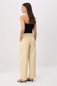 TRENDYOLMİLLA Camel Waist Detailed Tencel Blended High Waist Baggy jeans - Image 4