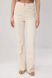 TRENDYOLMİLLA Ecru  High Waist Flare jeans - Image 4