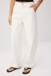 TRENDYOLMİLLA Ecru  High Waist Flare jeans - Image 3