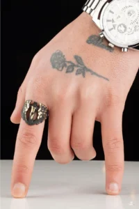 The Collection Antique Antique Winged Women's Model Double Color Adjustable Ring - Image 3