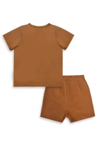 Denokids Dinozor Baby Size T-Shirt Camisole Shorts Set - Image 3