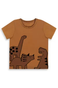 Denokids Dinozor Baby Size T-Shirt Camisole Shorts Set - Image 4