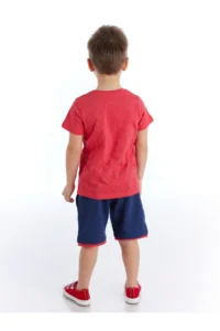 Denokids Korsan Dino Boys' T-Shirt Shorts Set - Image 2