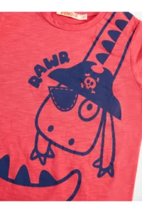 Denokids Korsan Dino Boys' T-Shirt Shorts Set - Image 5