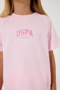US Polo Assn. U.s. Polo Shirt Assn Girls' Pink Shorts Set - Image 7