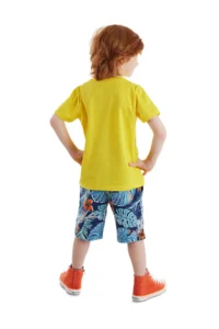 Denokids Hawai Korsan Boys' Summer T-Shirt Shorts Set - Image 2