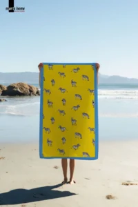 Marte Home Zebra Beach Towel - Image 2