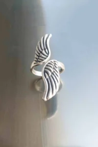 The Collection Silver Plated Winged Ring - Image 4