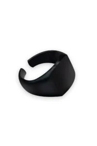 The Collection Men MATTE Black Adjustable Ring Set - Image 3