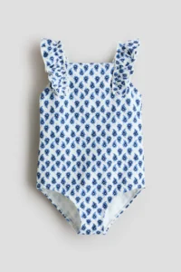 H&M Frilly Textured Swimsuit