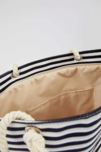 DeFacto X7823 Navy Blue Women Beach Bag - Image 4