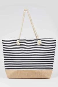 DeFacto X7823 Navy Blue Women Beach Bag - Image 6