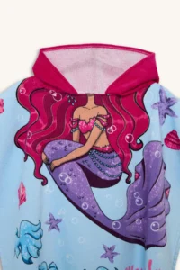 DeFacto  Turquoise Printed Cotton Poncho Towel Girl - Image 2