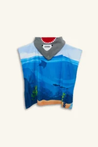 DeFacto  Navy Blue Patterned Cotton Poncho Towel Boy - Image 3