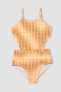 DeFacto Checkered Swimsuit Girls'
