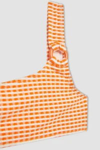 DeFacto Girls' Checkered Bikini Set - Image 4