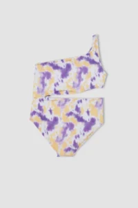 DeFacto Girls' Tek Omuzlu Patterned Swimsuit - Image 3