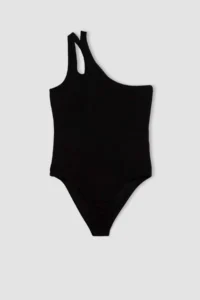 DeFacto Girls' Tek Omuzlu Swimsuit