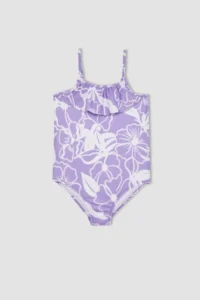 DeFacto Girls' Patterned Swimsuit