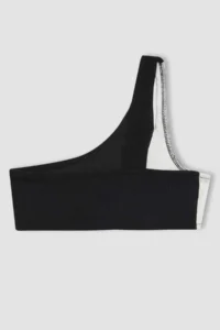 DeFacto Girls' Tek Omuzlu Bikini Set - Image 6