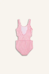DeFacto Striped Swimsuit Girls' - Image 3