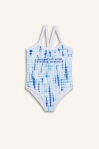 DeFacto Batik Patterned Swimsuit Girls'