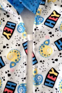 HAMUR Hooded Girl-Boy Children's Beach Towel Swimmer Sea Pool Baby Swimming Towel Velcro Hey Blue - Image 3