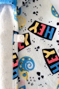 HAMUR Hooded Girl-Boy Children's Beach Towel Swimmer Sea Pool Baby Swimming Towel Velcro Hey Blue - Image 4