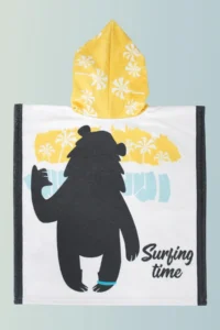 HAMUR Boy's Hooded Beach Towel Poncho Towel Swimmer Sea Pool Bathrobe Baby Bath Towel Surf - Image 2
