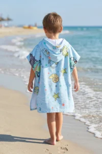 HAMUR Boy's Hooded Beach Towel Poncho Towel Swimmer Sea Pool Bathrobe Baby Bath Towel Dragon - Image 5