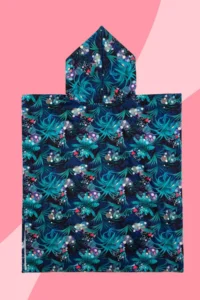 HAMUR Girl Child 7-10 Years Hooded Beach Towel Poncho Towel Young Sea Pool Towel Girl Power - Image 8