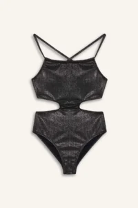 DeFacto Shiny Material Swimsuit Girls'