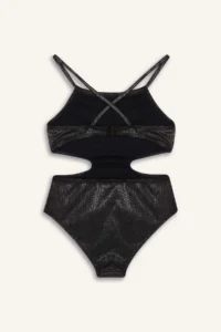 DeFacto Shiny Material Swimsuit Girls' - Image 3