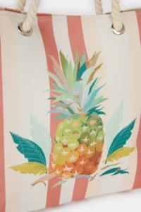 DeFacto Women Pineapple Patterned Beach Bag - Image 3
