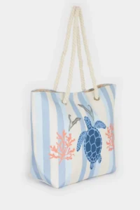 DeFacto Women Turtle Patterned Beach Bag - Image 2