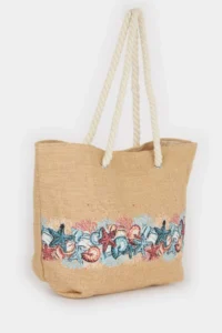 DeFacto Women Wicker Beach Bag - Image 2