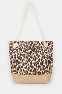 DeFacto Women Leopard Patterned Beach Bag