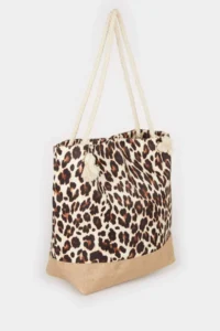 DeFacto Women Leopard Patterned Beach Bag - Image 2