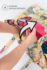 HAMUR Beach Bag Beach Towel 100x150 Cm Tropical - Image 7